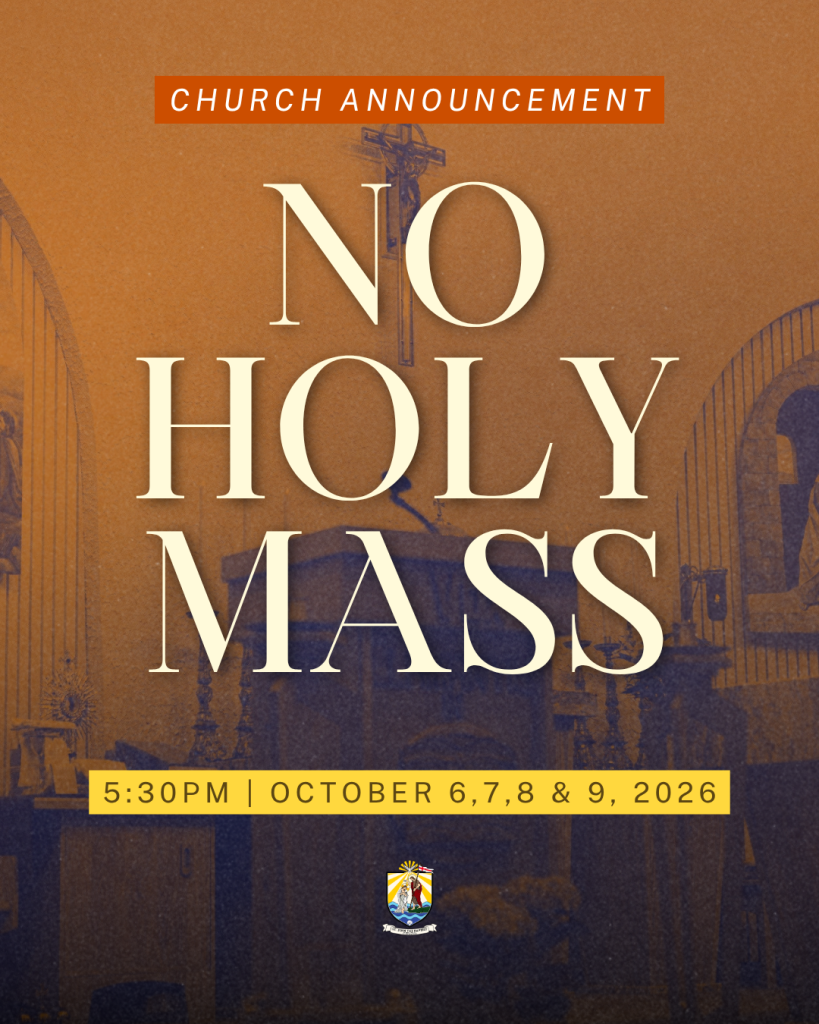 No Daily Masses June 2-5, 2026